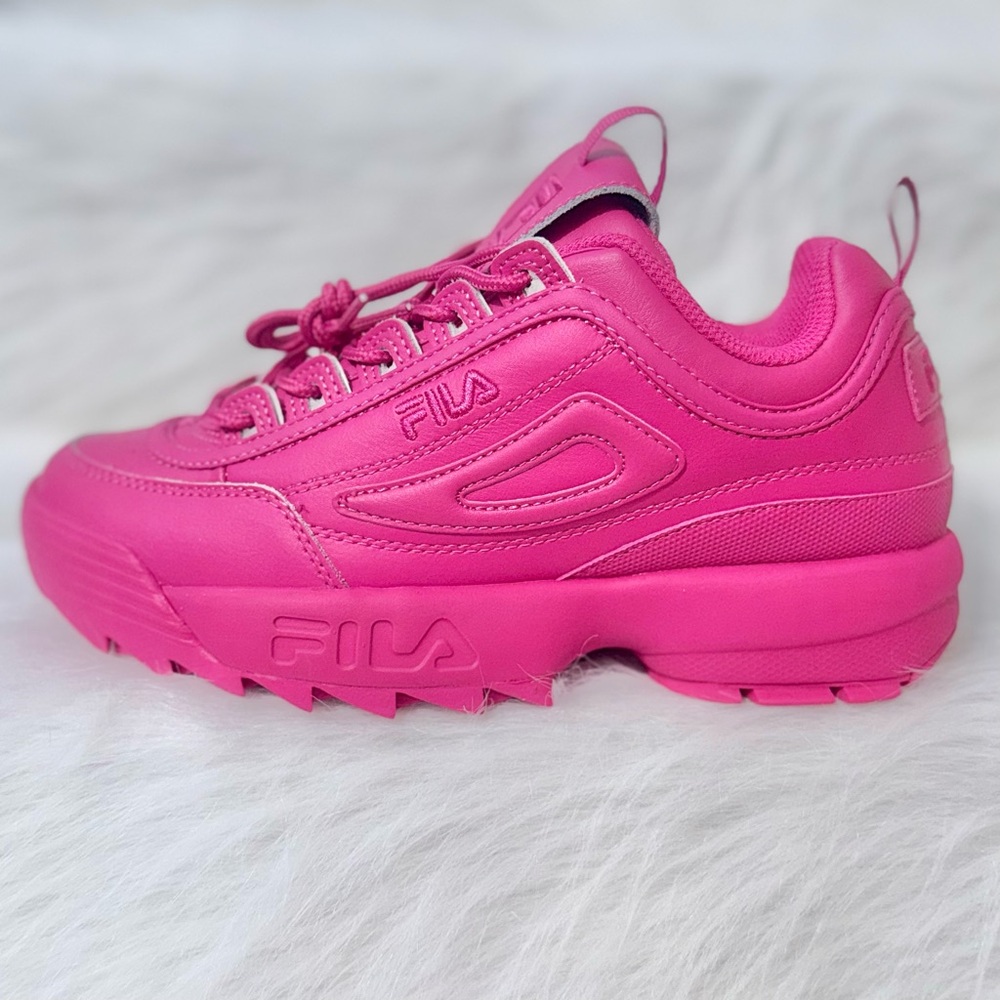 FILA Disruptor II Premium - "Pink Glo" Monochrome - Women's Size 8- 5XM01763-650